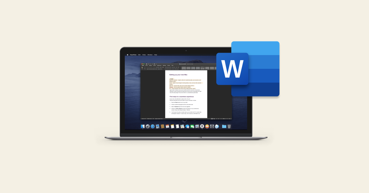 search for a word on mac